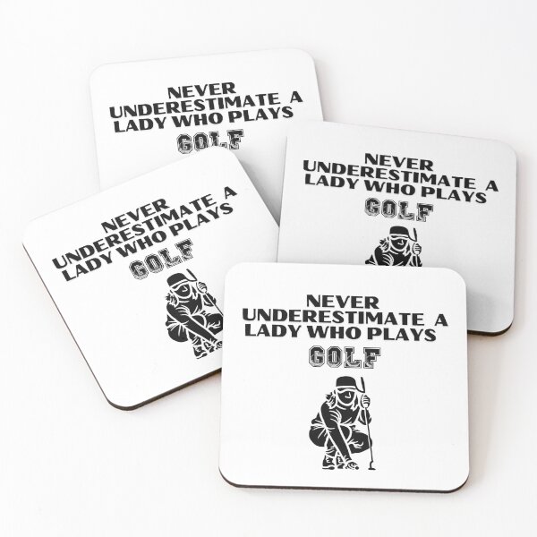 Item preview, Never Underestimate A Lady Who Plays Golf - Lady Plays Golf - Women Plays Golf Poster designed and sold by CYGIS STORE.