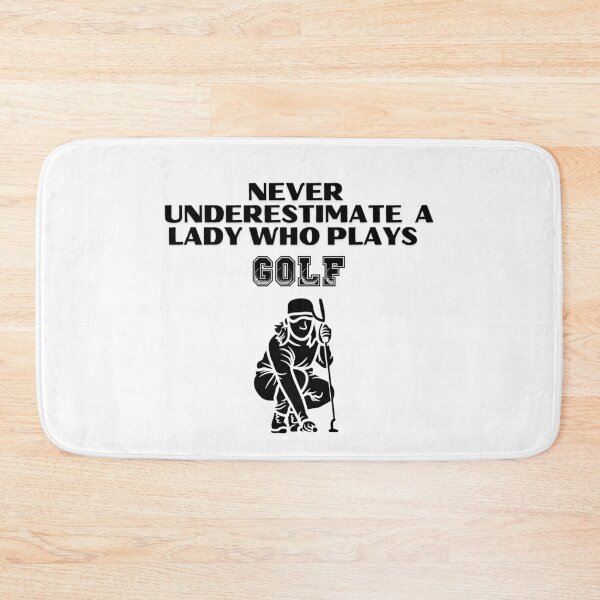 Item preview, Never Underestimate A Lady Who Plays Golf - Lady Plays Golf - Women Plays Golf Poster designed and sold by CYGIS STORE.