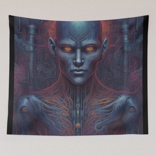 Item preview, Anomaly, Psychedelic Abstract Portrait, Digital Art designed and sold by Burn-Ego.