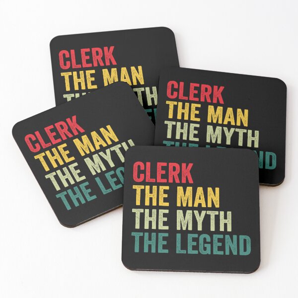 Item preview, Clerk Mens Gift, Man Myth Clerk Legend, Clerk Fathers Day designed and sold by vzrnmichsudops.