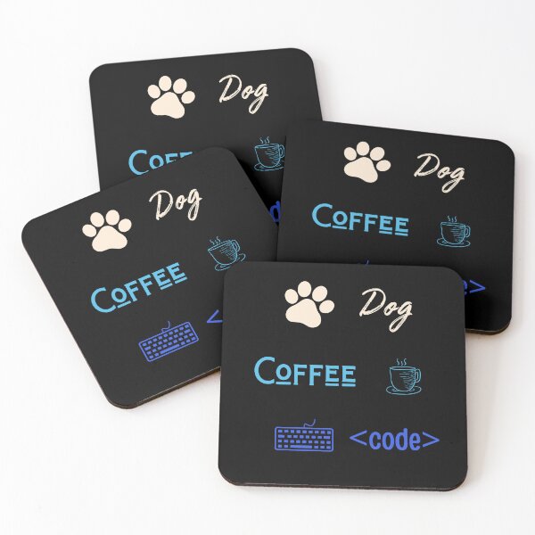 Item preview, Dog and Coffee Programmer Gift designed and sold by Golden-Heaven.