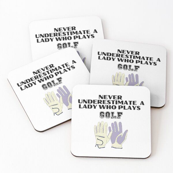 Item preview, Never Underestimate A Lady Who Plays Golf - Lady Plays Golf - Women Plays Golf Poster designed and sold by CYGIS STORE.