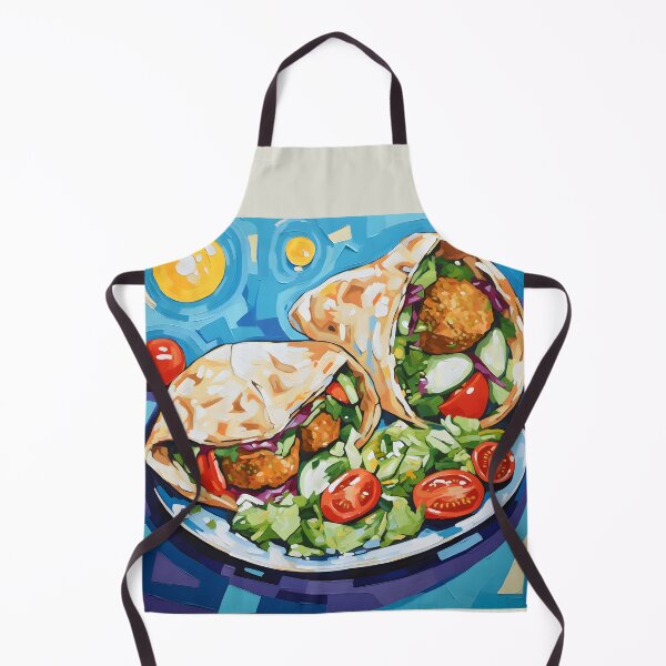 Item preview, Crispy Canvas- Abstract Expressionism in the World of Falafel- Healthy Vegan Food designed and sold by OlfactoART Studio.