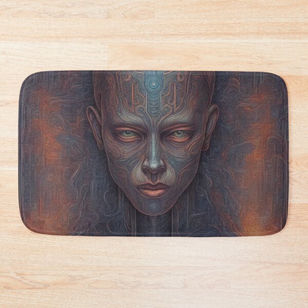 Item preview, From Above, Psychedelic Abstract Portrait, Digital Art designed and sold by Burn-Ego.