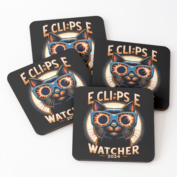 Item preview, 2024 Solar Eclipse Shirt Cat Wearing Solar Eclipse Glasses T-Shirt designed and sold by MAPDDesigns.