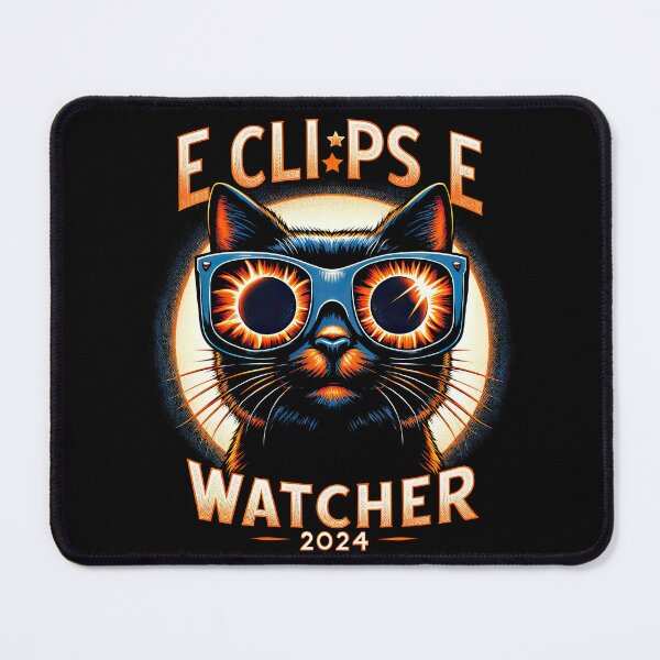 Item preview, 2024 Solar Eclipse Shirt Cat Wearing Solar Eclipse Glasses T-Shirt designed and sold by MAPDDesigns.