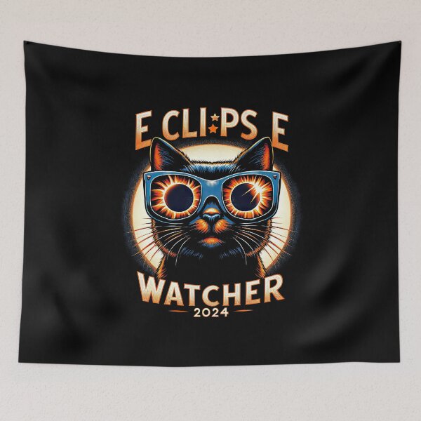 Item preview, 2024 Solar Eclipse Shirt Cat Wearing Solar Eclipse Glasses T-Shirt designed and sold by MAPDDesigns.