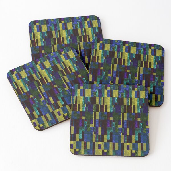 Item preview, bright textured grunge multi-colored random pixel pattern designed and sold by ArtistSunny.