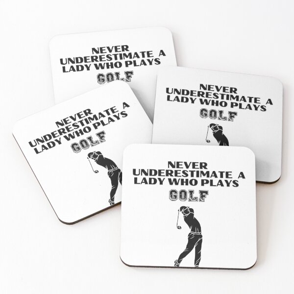 Item preview, Never Underestimate A Lady Who Plays Golf - Lady Plays Golf - Women Plays Golf Poster designed and sold by CYGIS STORE.