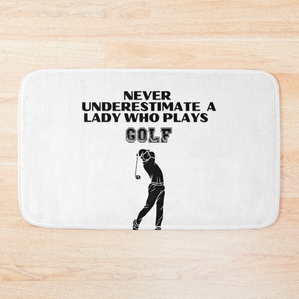 Item preview, Never Underestimate A Lady Who Plays Golf - Lady Plays Golf - Women Plays Golf Poster designed and sold by CYGIS STORE.