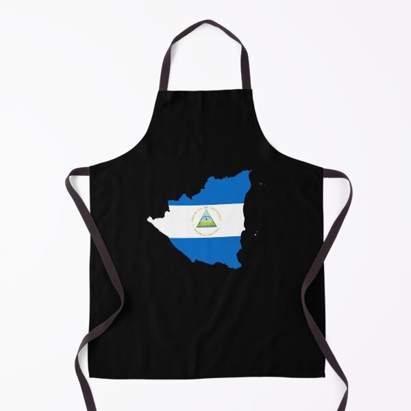Item preview, Flag Map of Nicaragua designed and sold by feether-store.
