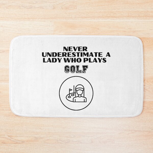 Item preview, Never Underestimate A Lady Who Plays Golf - Lady Plays Golf - Women Plays Golf Poster designed and sold by CYGIS STORE.
