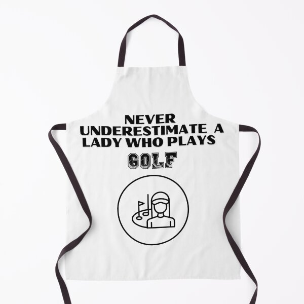Item preview, Never Underestimate A Lady Who Plays Golf - Lady Plays Golf - Women Plays Golf Poster designed and sold by CYGIS STORE.