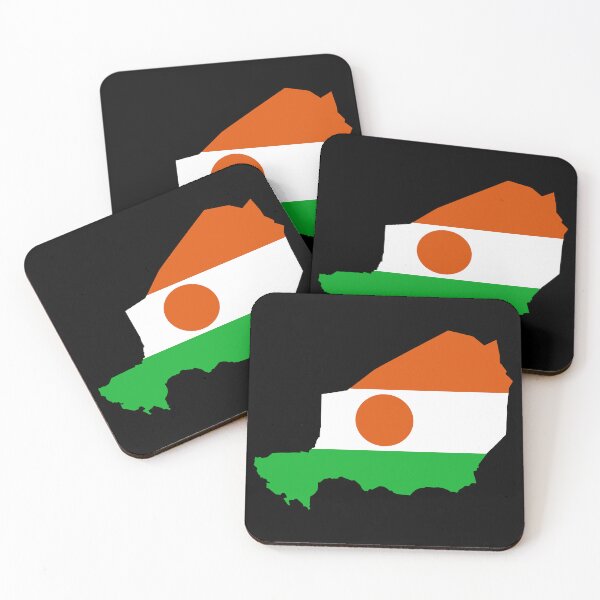 Item preview, Flag Map of Niger designed and sold by feether-store.
