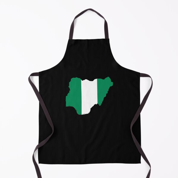 Item preview, Flag Map of Nigeria designed and sold by feether-store.