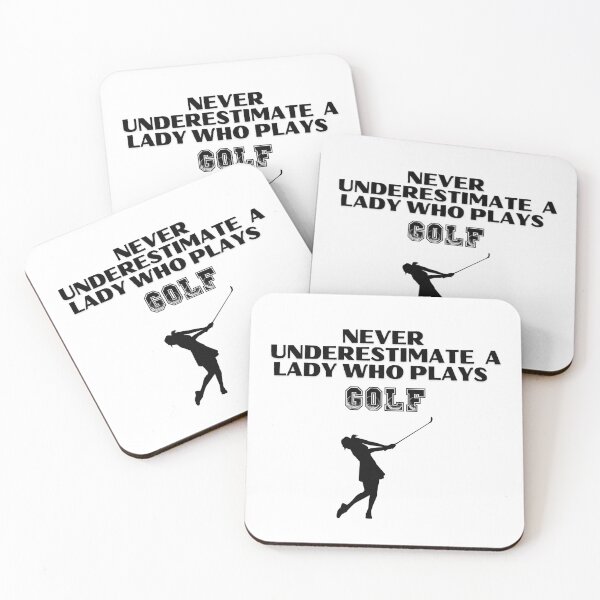 Item preview, Never Underestimate A Lady Who Plays Golf - Lady Plays Golf - Women Plays Golf Poster designed and sold by CYGIS STORE.