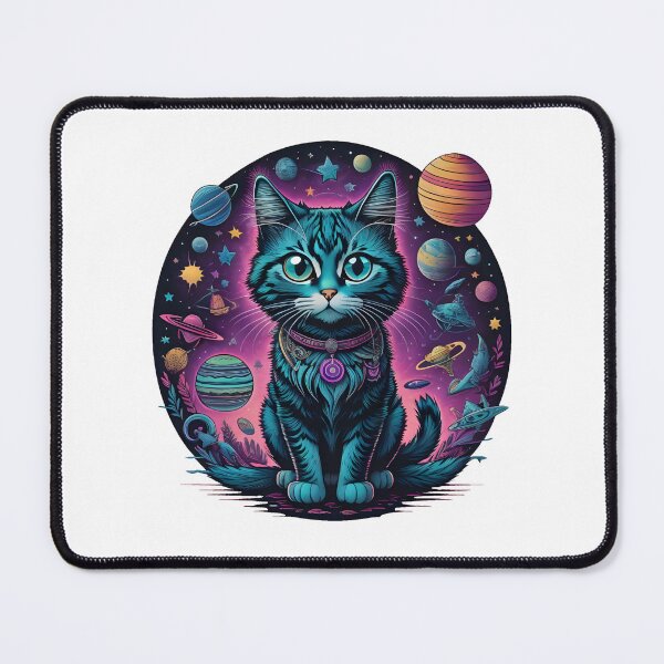 Item preview, Celestial Cat with Planets designed and sold by Qlutique.