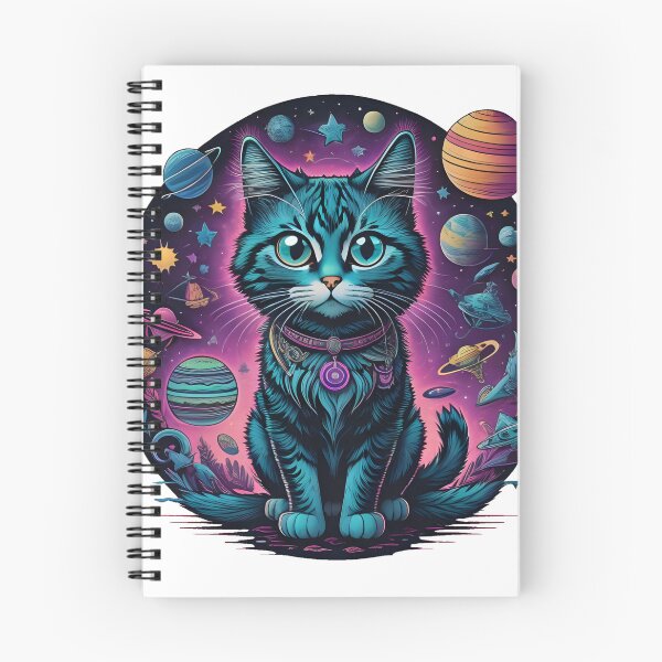 Item preview, Celestial Cat with Planets designed and sold by Qlutique.