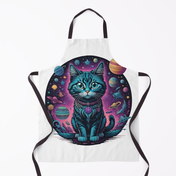 Item preview, Celestial Cat with Planets designed and sold by Qlutique.