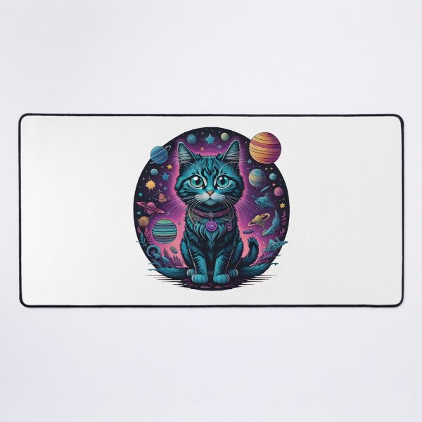 Item preview, Celestial Cat with Planets designed and sold by Qlutique.