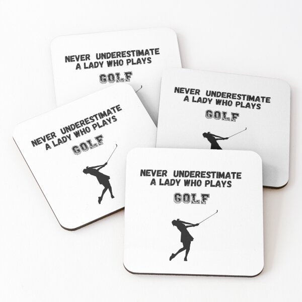 Item preview, Never Underestimate A Lady Who Plays Golf - Lady Plays Golf - Women Plays Golf Poster designed and sold by CYGIS STORE.