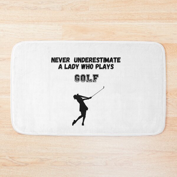 Item preview, Never Underestimate A Lady Who Plays Golf - Lady Plays Golf - Women Plays Golf Poster designed and sold by CYGIS STORE.