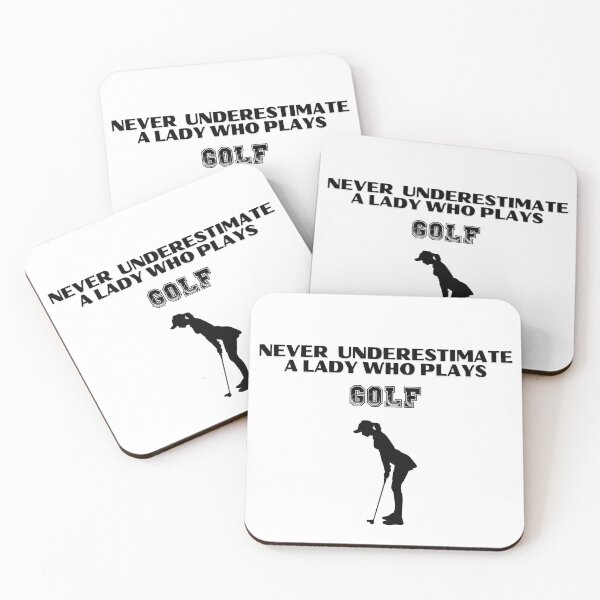 Item preview, Never Underestimate A Lady Who Plays Golf - Lady Plays Golf - Women Plays Golf Poster designed and sold by CYGIS STORE.