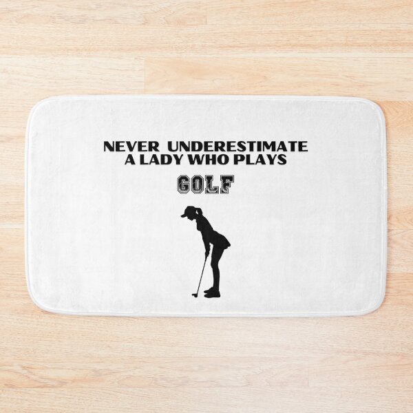 Item preview, Never Underestimate A Lady Who Plays Golf - Lady Plays Golf - Women Plays Golf Poster designed and sold by CYGIS STORE.