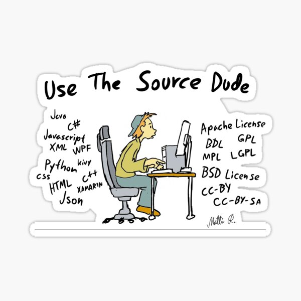 Proramming related cartoon image Sticker