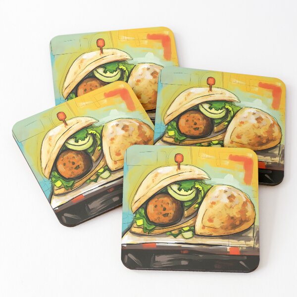 Item preview, Abstract Crunch- Cubist Interpretation of the Falafel Phenomenon designed and sold by OlfactoART Studio.