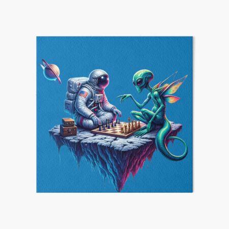 Item preview, Astronaut and Alien Intergalactic Strategy Summit designed and sold by ArtComixHaven.