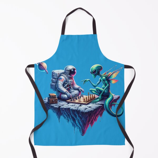 Item preview, Astronaut and Alien Intergalactic Strategy Summit designed and sold by ArtComixHaven.