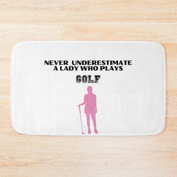 Item preview, Never Underestimate A Lady Who Plays Golf - Lady Plays Golf - Women Plays Golf Poster designed and sold by CYGIS STORE.