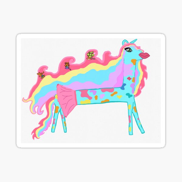 Vintage 80's Puffy Glitter Stickers: Rainbow, Unicorn, Cat, Butterfly,  Lion,Moon