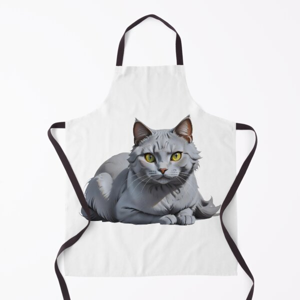 Artikelvorschau, Hellgraue Karthäuser (Chartreux) Katze - Zeichnung entworfen und verkauft von AD-Digital-Art.