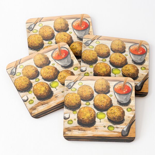 Item preview, Sculpting Spice- A Pop Art Ode to the Falafel Experience in Abstract Expressionism designed and sold by OlfactoART Studio.