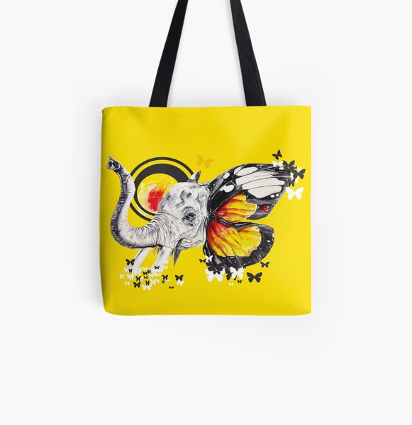 L'éléphant Magnifique Forever Lemon All Over Print Tote Bag