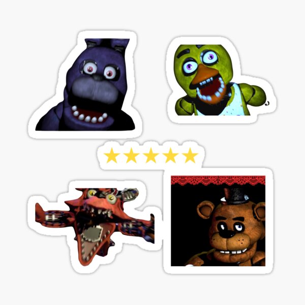 Five Nights at Freddy's - Pixel art - Classics Sticker pack