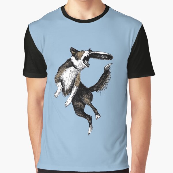 Dog & Frisbee Graphic T-Shirt
