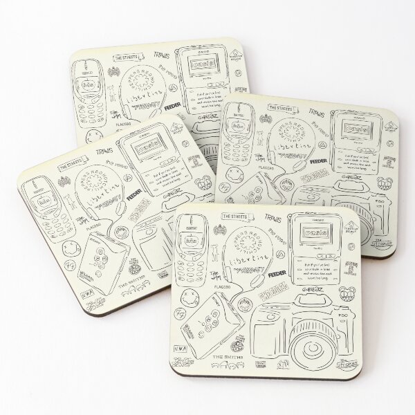 Item preview, 90s 00s Indie Kid Retro Bands designed and sold by The Wonky Doodler.