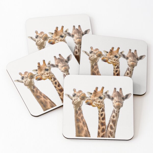 Item preview, 3 Cute Giraffe Friends - There is Elegance in Height designed and sold by Michael van der Hoorn.