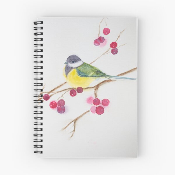 Item preview, Yellow bird and red berry designed and sold by TanviCreations.