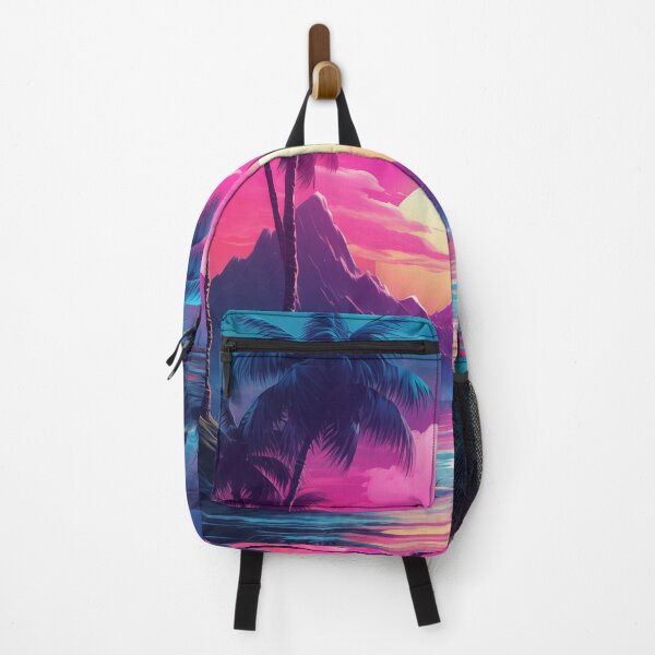 Item preview, Tropic Twilight Grooves: Retro Wave Oasis designed and sold by Mullet Monkey.