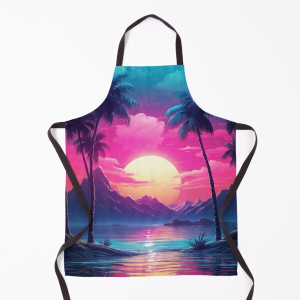 Item preview, Tropic Twilight Grooves: Retro Wave Oasis designed and sold by Mullet Monkey.
