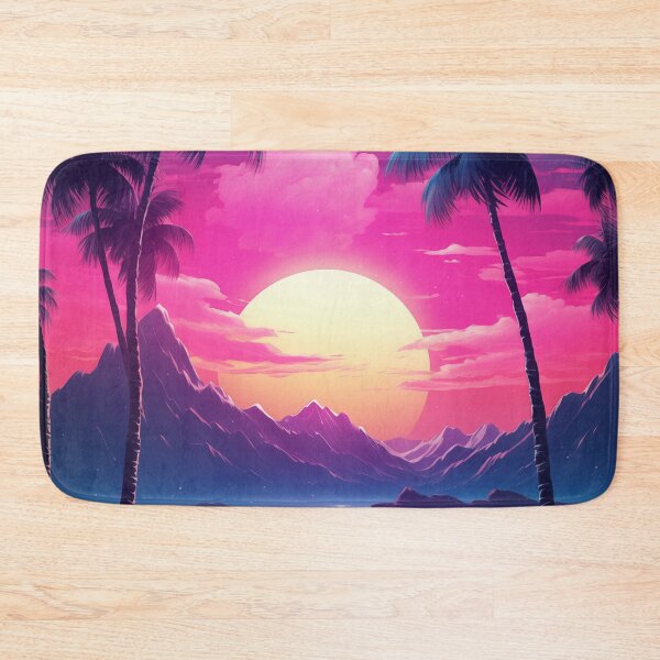 Item preview, Tropic Twilight Grooves: Retro Wave Oasis designed and sold by Mullet Monkey.