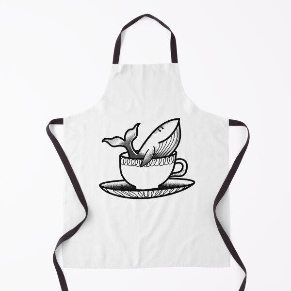 Item preview, Flash tattoo Whale in a teacup designed and sold by jazzydevil.