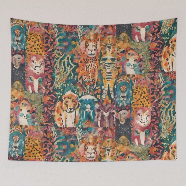 Item preview, Boho Tropical Animal Pattern designed and sold by echowood26.