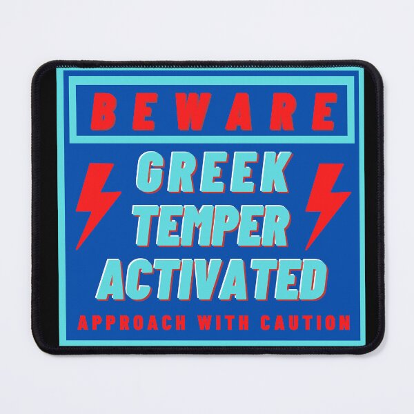 Item preview, Greek Temper Activated - Greece funny design designed and sold by wholigans.