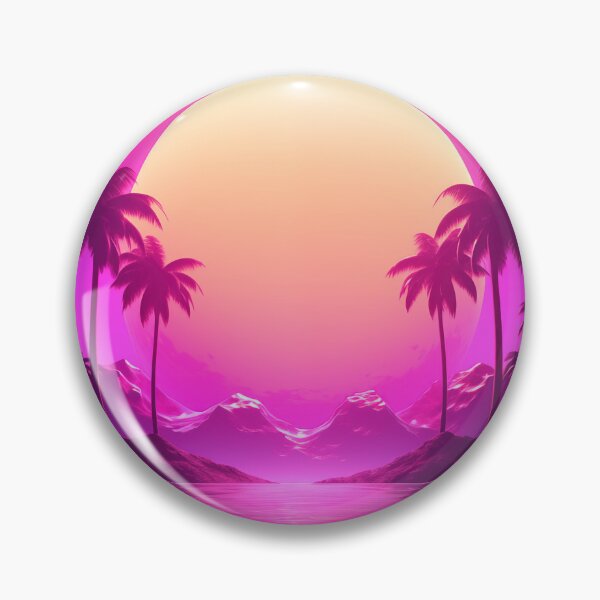 Item preview, Electric Horizon Paradise: Synthwave Sunset Escape designed and sold by Mullet Monkey.