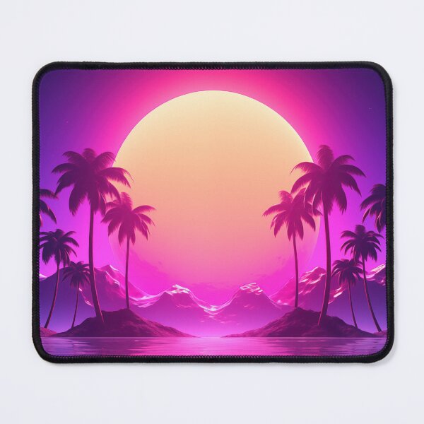 Item preview, Electric Horizon Paradise: Synthwave Sunset Escape designed and sold by Mullet Monkey.
